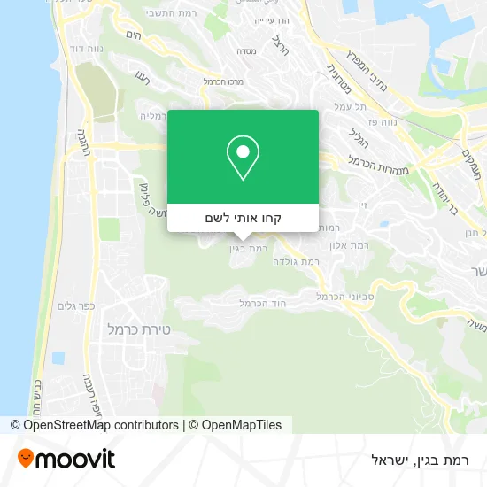 מפת רמת בגין