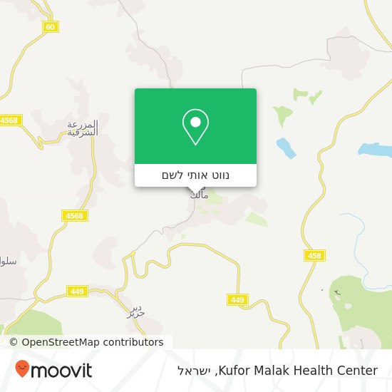 מפת Kufor Malak Health Center
