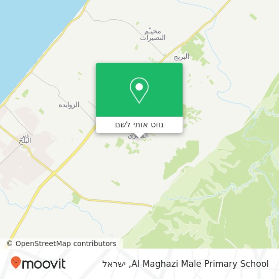 מפת Al Maghazi Male Primary School