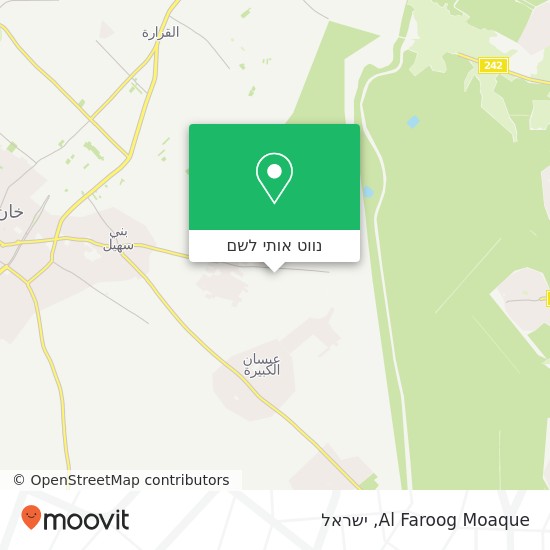 מפת Al Faroog Moaque
