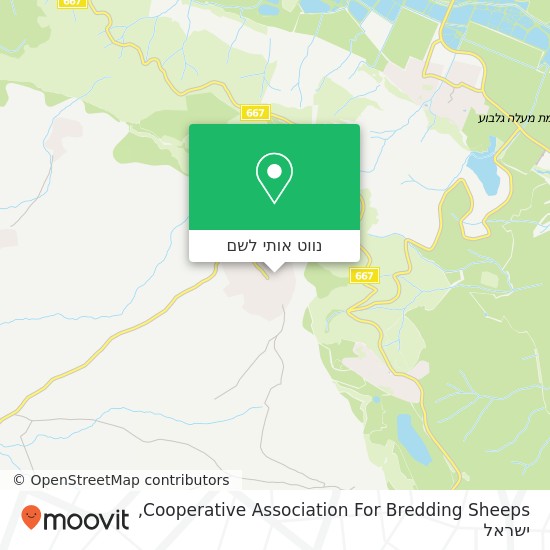 מפת Cooperative Association For Bredding Sheeps