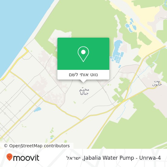 מפת Jabalia Water Pump - Unrwa-4