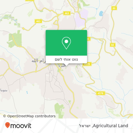 מפת Agricultural Land