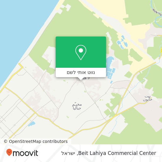 מפת Beit Lahiya Commercial Center