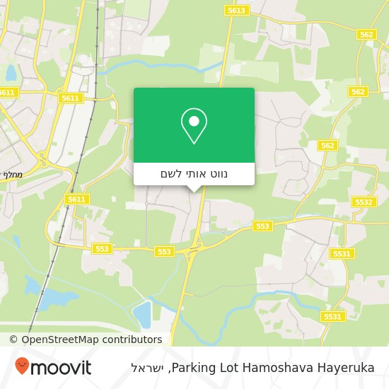 מפת Parking Lot Hamoshava Hayeruka