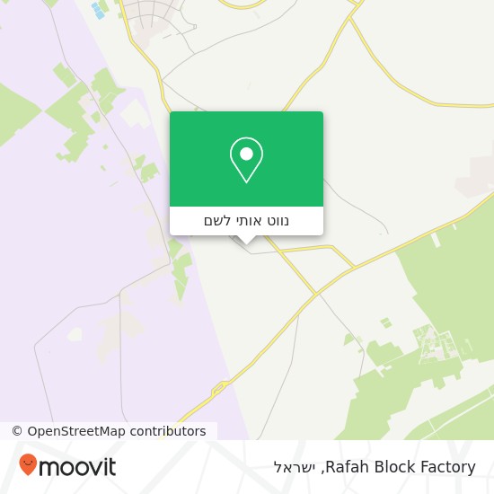מפת Rafah Block Factory