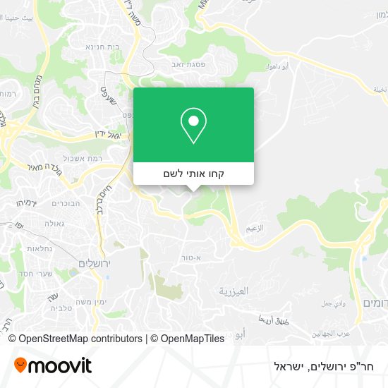 מפת חר"פ ירושלים