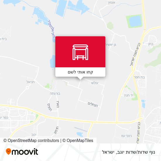 מפת נוף שדות/שדות יוגב