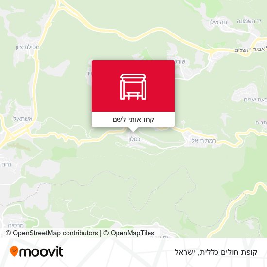 מפת קופת חולים כללית