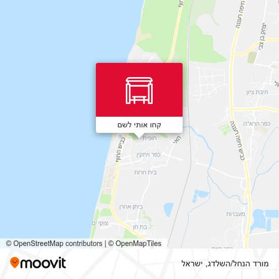 מפת מורד הנחל/השלדג