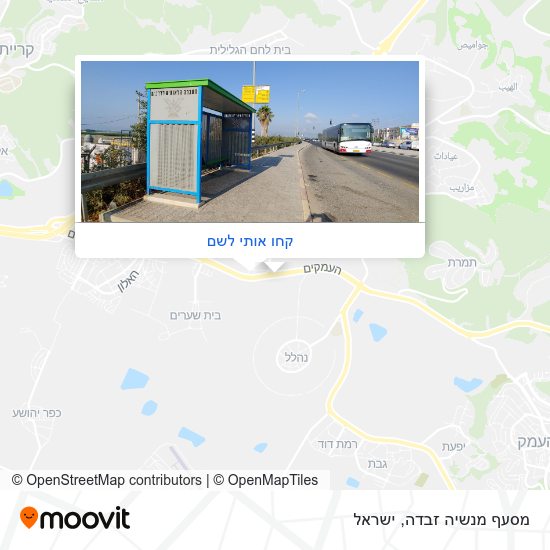 מפת מסעף מנשיה זבדה
