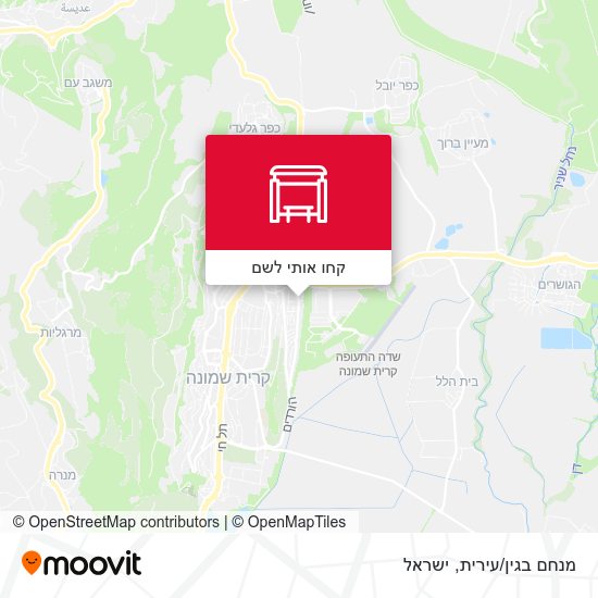 מפת מנחם בגין/עירית