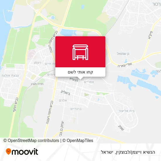 מפת הנשיא וייצמן/לבוצקין