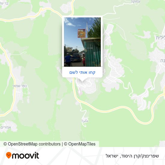 מפת שפרינצק/קרן היסוד