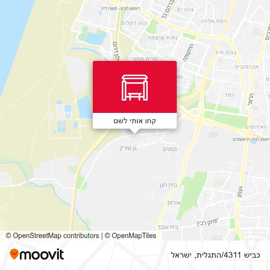 4311 Postcode Map תחנת כביש 4311/התגלית - מסלולים, לוחות זמנים ומחירים