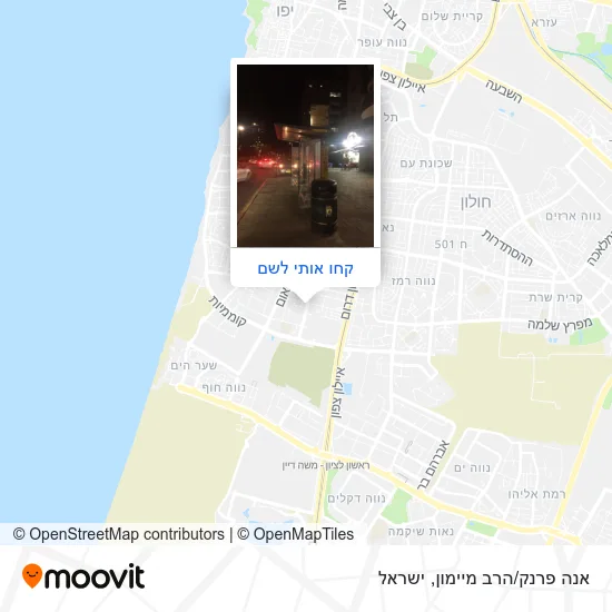 מפת אנה פרנק/הרב מיימון