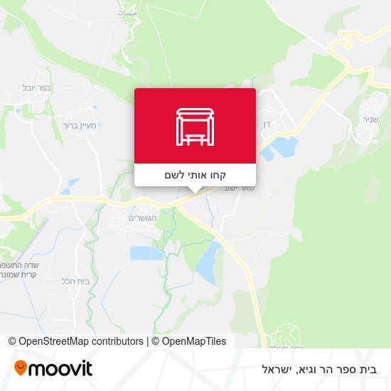 מפת בית ספר הר וגיא