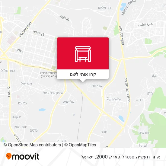 מפת אזור תעשיה סנטרל פארק 2000
