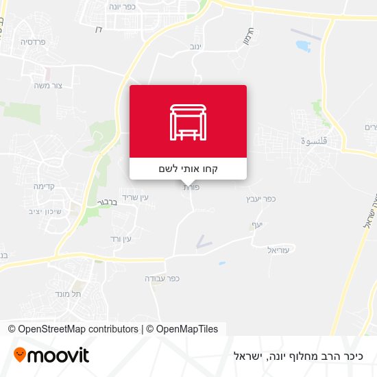 מפת כיכר הרב מחלוף יונה
