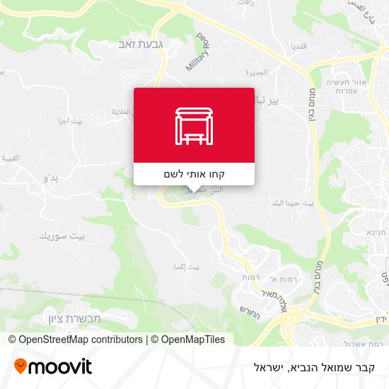 מפת קבר שמואל הנביא