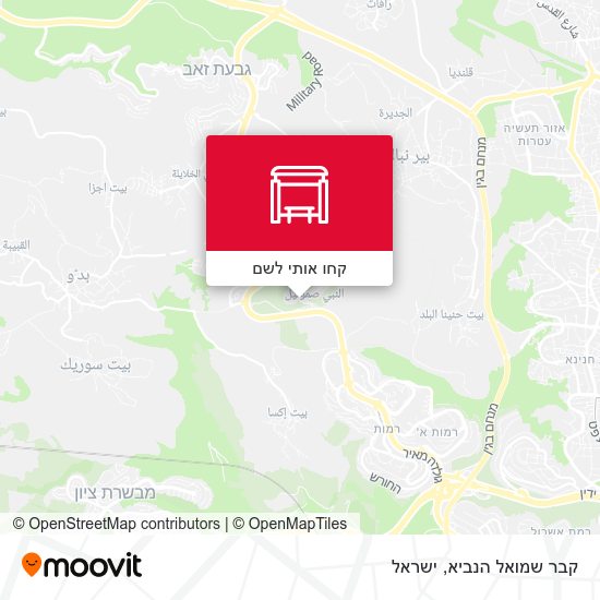 מפת קבר שמואל הנביא