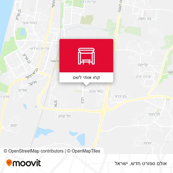 מפת אולם ספורט חדש
