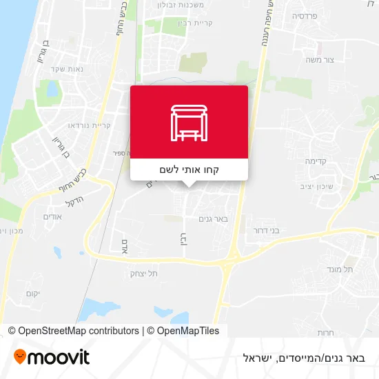 מפת באר גנים/המייסדים