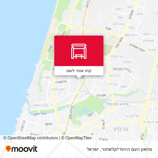 מפת מוזאון העם היהודי/קלאוזנר