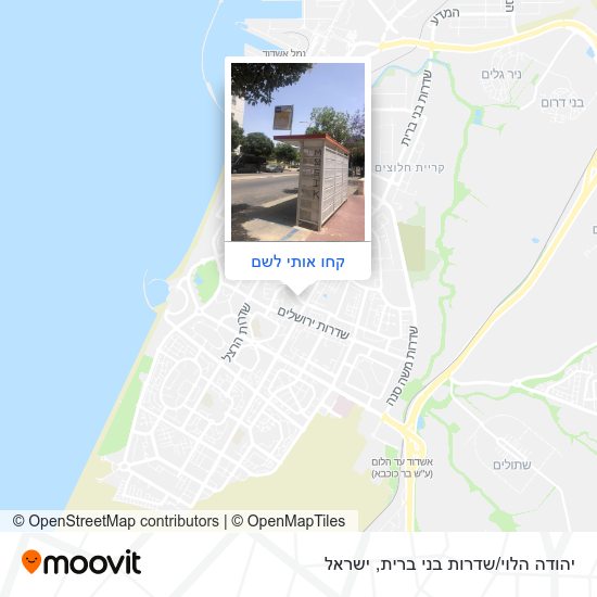 מפת יהודה הלוי/שדרות בני ברית