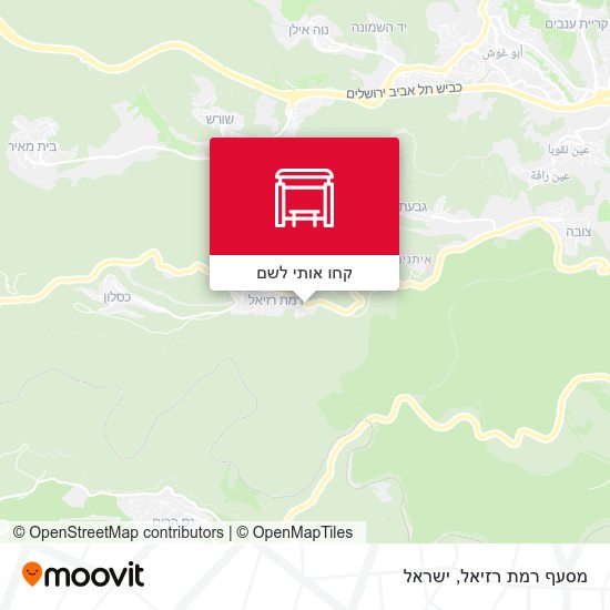 מפת מסעף רמת רזיאל