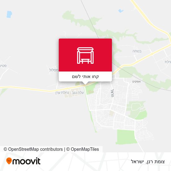 מפת צומת רנן