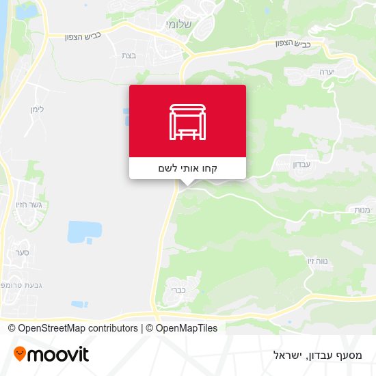 מפת מסעף עבדון