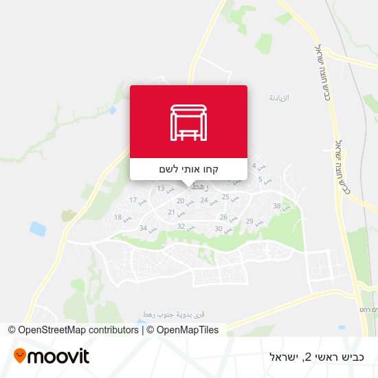 מפת כביש ראשי 2