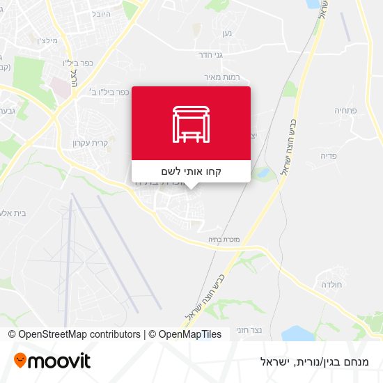 מפת מנחם בגין/נורית