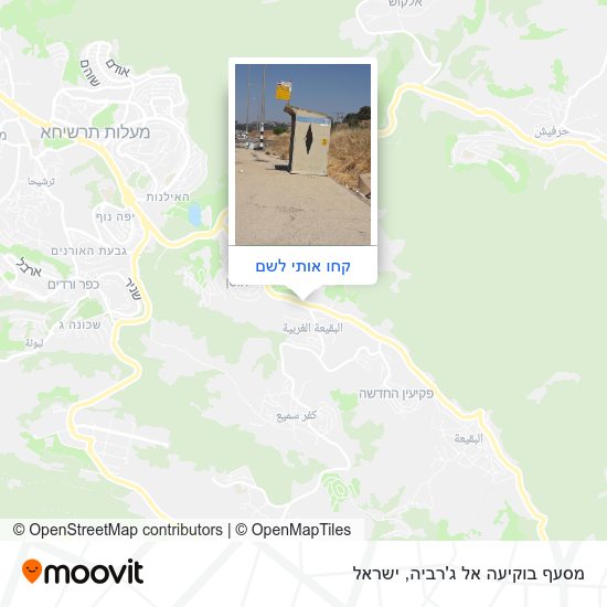 מפת מסעף בוקיעה אל ג'רביה