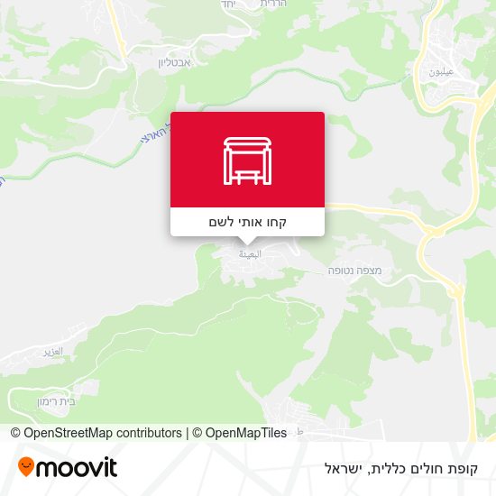 מפת קופת חולים כללית
