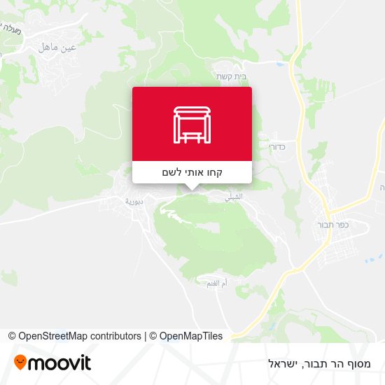 מפת מסוף הר תבור