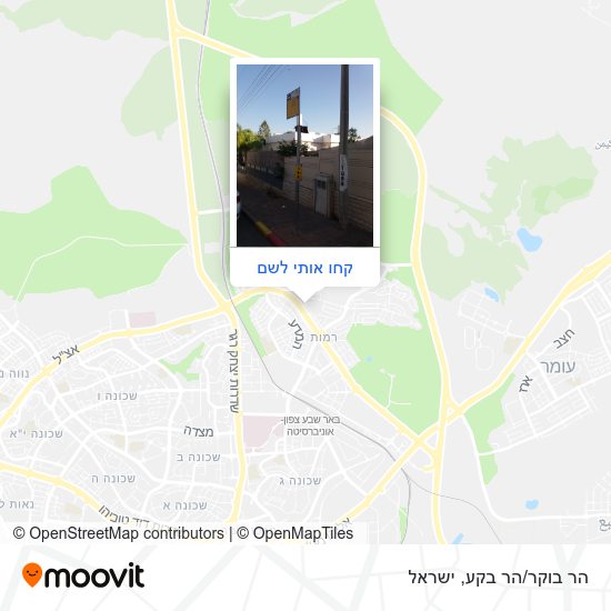 מפת הר בוקר/הר בקע