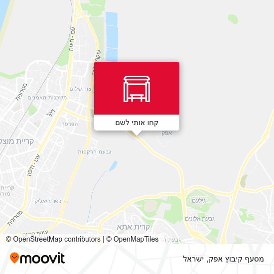 מפת מסעף קיבוץ אפק