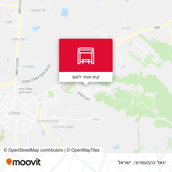 מפת יגאל כהן/עפרוני