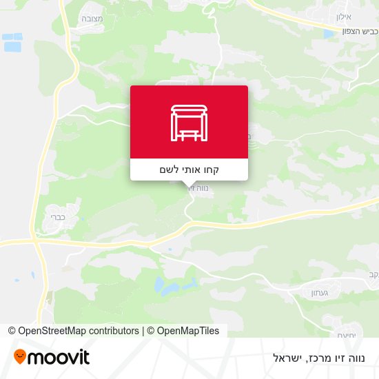 מפת נווה זיו מרכז