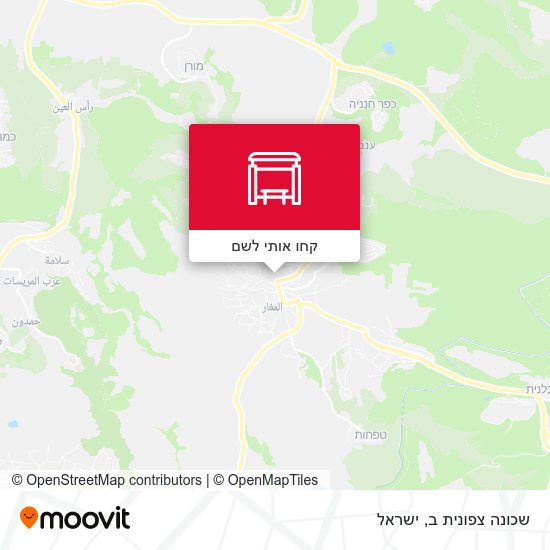 מפת שכונה צפונית ב