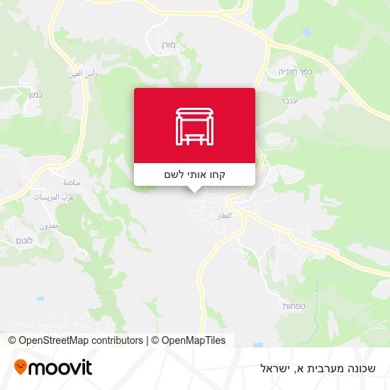מפת שכונה מערבית א