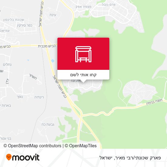 מפת פארק שכונתי/רבי מאיר
