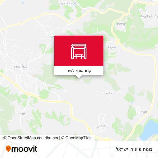 מפת צומת פיוניר