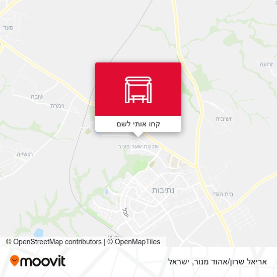 מפת אריאל שרון/אהוד מנור