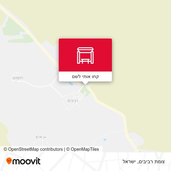 מפת צומת רביבים