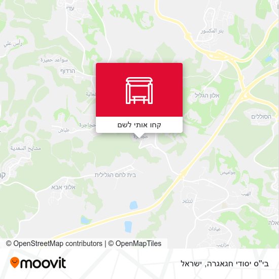 מפת בי''ס יסודי חגאגרה
