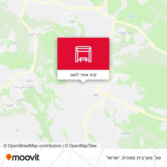 מפת שכ' מערבית צפונית