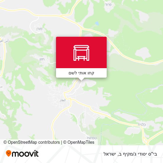 מפת בי''ס יסודי ג/מקיף ב